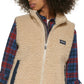 Colete feminino Bass Outdoor Route Hiking Faux Sherpa Marrom Tamanho Médio