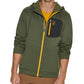 Jaqueta esportiva masculina Bass Outdoor Highline Trail Regular Fit Stretch Colorblocked com zíper e capuz, tamanho X-G