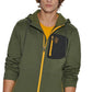 Jaqueta esportiva masculina Bass Outdoor Highline Trail Regular Fit Stretch Colorblocked com zíper e capuz, tamanho X-G