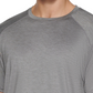 Camiseta de camada de base elástica com absorção de umidade Bass Outdoor Boundary Trek masculina, tamanho cinza -XL