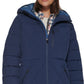 Jaqueta de caminhada com capuz Glacier feminina Bass Outdoor, azul, tamanho extragrande