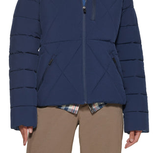 Jaqueta de caminhada com capuz Glacier feminina Bass Outdoor, azul, tamanho extragrande