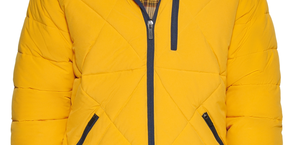 Jaqueta de caminhada masculina Bass Outdoor Glacier amarela tamanho XL