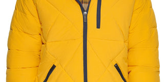 Jaqueta de caminhada masculina Bass Outdoor Glacier, amarela, tamanho grande