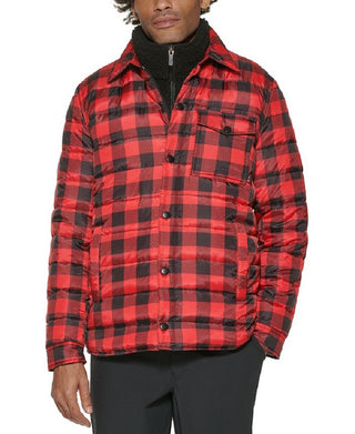 Jaqueta masculina Mission Flannel Puffer GH Bass &amp; Co. vermelha, tamanho pequeno