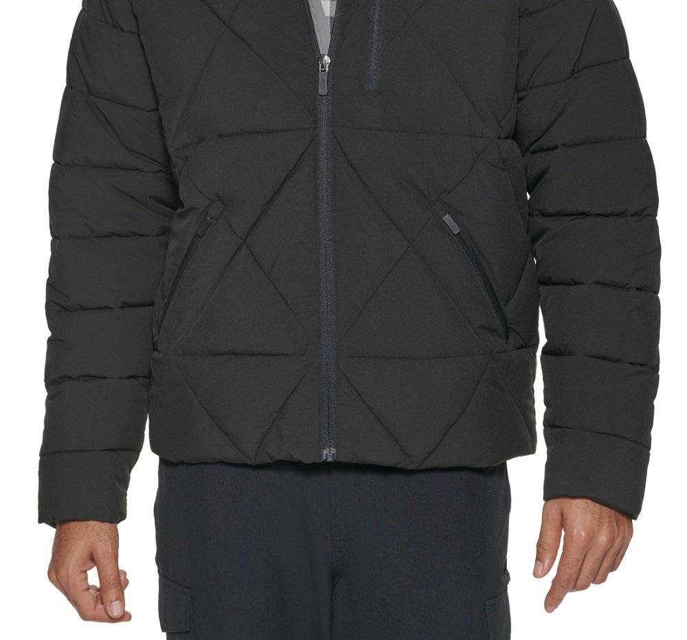 Jaqueta de caminhada masculina Bass Outdoor Glacier preta tamanho grande