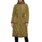 Casaco anorak com capuz feminino Kenneth Cole, verde, tamanho pequeno