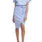 Vestido envelope feminino Kensie Bluson azul tamanho 14