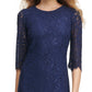 Vestido tubinho de renda Kensie feminino azul tamanho 2