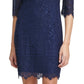 Vestido tubinho de renda Kensie feminino azul tamanho 2