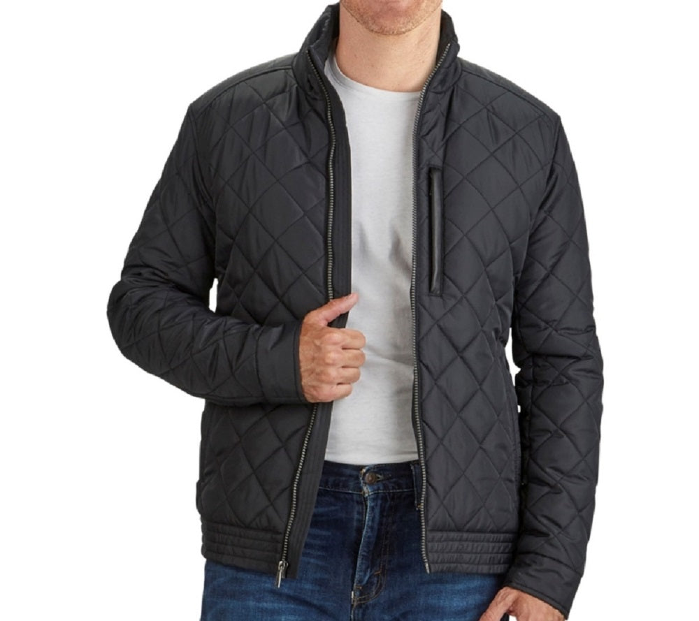 Jaqueta Cole Haan Diamond Quilt Masculina Preta Tamanho P