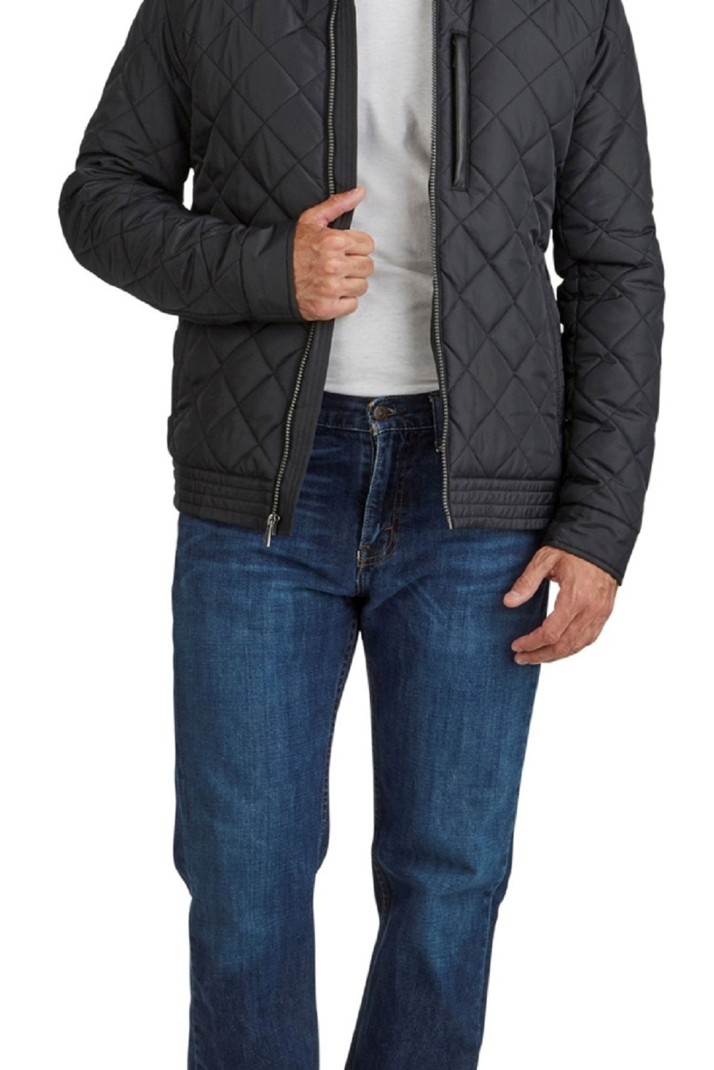 Jaqueta Cole Haan Diamond Quilt Masculina Preta Tamanho P