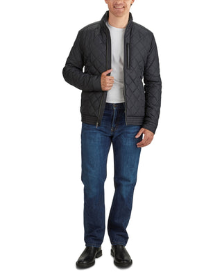 Cole Haan Men's Diamond Quilt Jacket Black Size Small