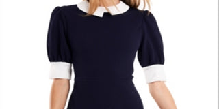 Vestido curto Mary Jane feminino Riley &amp; Rae azul tamanho grande