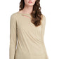 Vince Camuto Blusa Feminina Sparkle Jersey Recortada Amarela Tamanho Médio