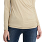 Vince Camuto Blusa Feminina Sparkle Jersey Recortada Amarela Tamanho Grande