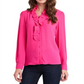 Blusa feminina Piper com babados, rosa, tamanho médio, da Riley &amp; Rae
