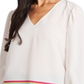 Blusa listrada Eliza feminina Riley &amp; Rae, verde, tamanho X-S