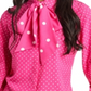 Blusa feminina Riley &amp; Rae Camille com decote em arco, rosa, tamanho GG