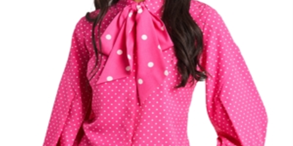 Blusa feminina Riley &amp; Rae Camille com decote em arco, rosa, tamanho GG