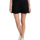 Shorts femininos Riley &amp; Rae Rose Double Weave, preto, tamanho 12