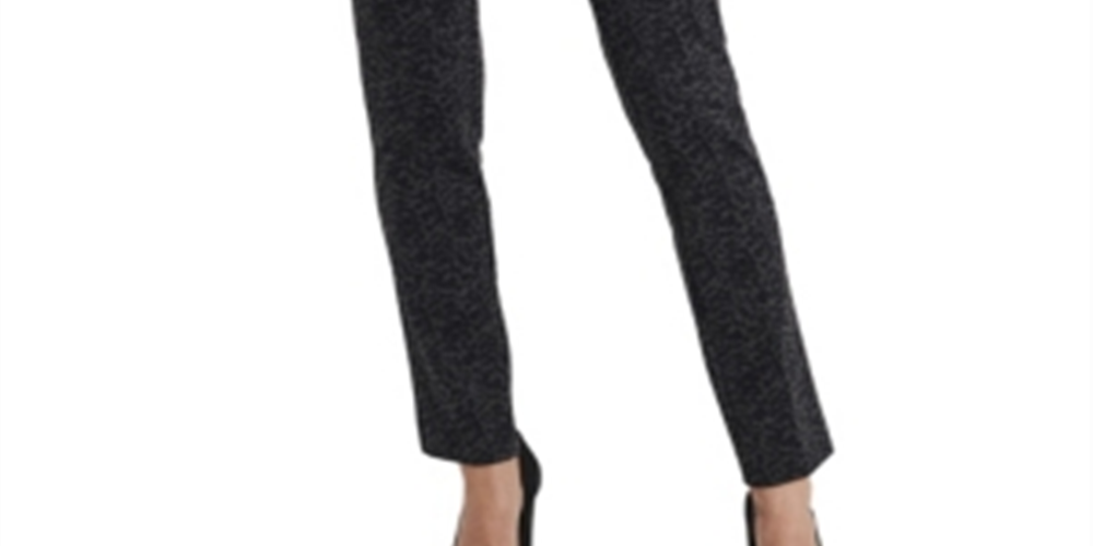 Calça cropped feminina Vince Camuto Wear To Work, preta, tamanho 4