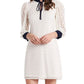 Vestido de renda Leyla feminino Riley &amp; Rae, branco, tamanho médio