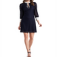 Vestido de renda Riley &amp; Rae Leyla azul marinho preppy tamanho G