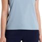 Blusa feminina Riley &amp; Rae Suzi com mangas esvoaçantes, azul, tamanho grande