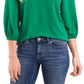 Top CeCe Feminino Gola V Verde Tamanho Médio