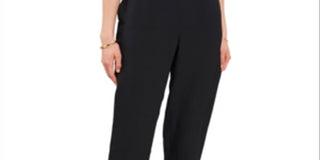 Calça feminina Vince Camuto com base líquida, preta, tamanho grande