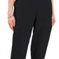 Calça feminina Vince Camuto Liquid Base Pull On Preta Tamanho X-G