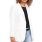 Blazer feminino Vince Camuto Luxe Crepe De Chine com um botão, branco, tamanho 4