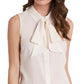 Blusa sem mangas com decote em V e estampa Camryn da Riley &amp; Rae, feminina, branca, tamanho X-G