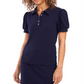 Camisa polo feminina Riley &amp; Rae Tobi com manga bufante, azul, tamanho XX-G