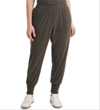 1.STATE Women's Smocked Joggers Green Size Small