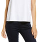 Vince Camuto Blusa feminina de algodão com babados e mangas em camadas, tamanho extragrande