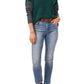 Suéter feminino Vince Camuto Colorblock verde tamanho X-S