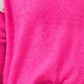Suéter feminino Vince Camuto com ombros estendidos e blocos de cores, rosa, tamanho grande