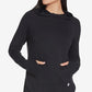 Moletom com capuz feminino Skechers Awakened, preto, tamanho grande
