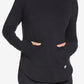 Moletom com capuz feminino Skechers Awakened, preto, tamanho grande