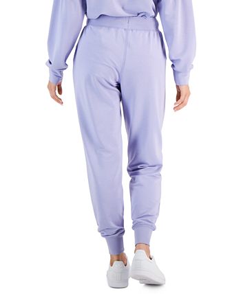 Calça jogger com cordão Skechers Restful para mulheres, roxa, tamanho médio