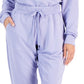 Calça jogger com cordão Skechers Restful para mulheres, roxa, tamanho médio