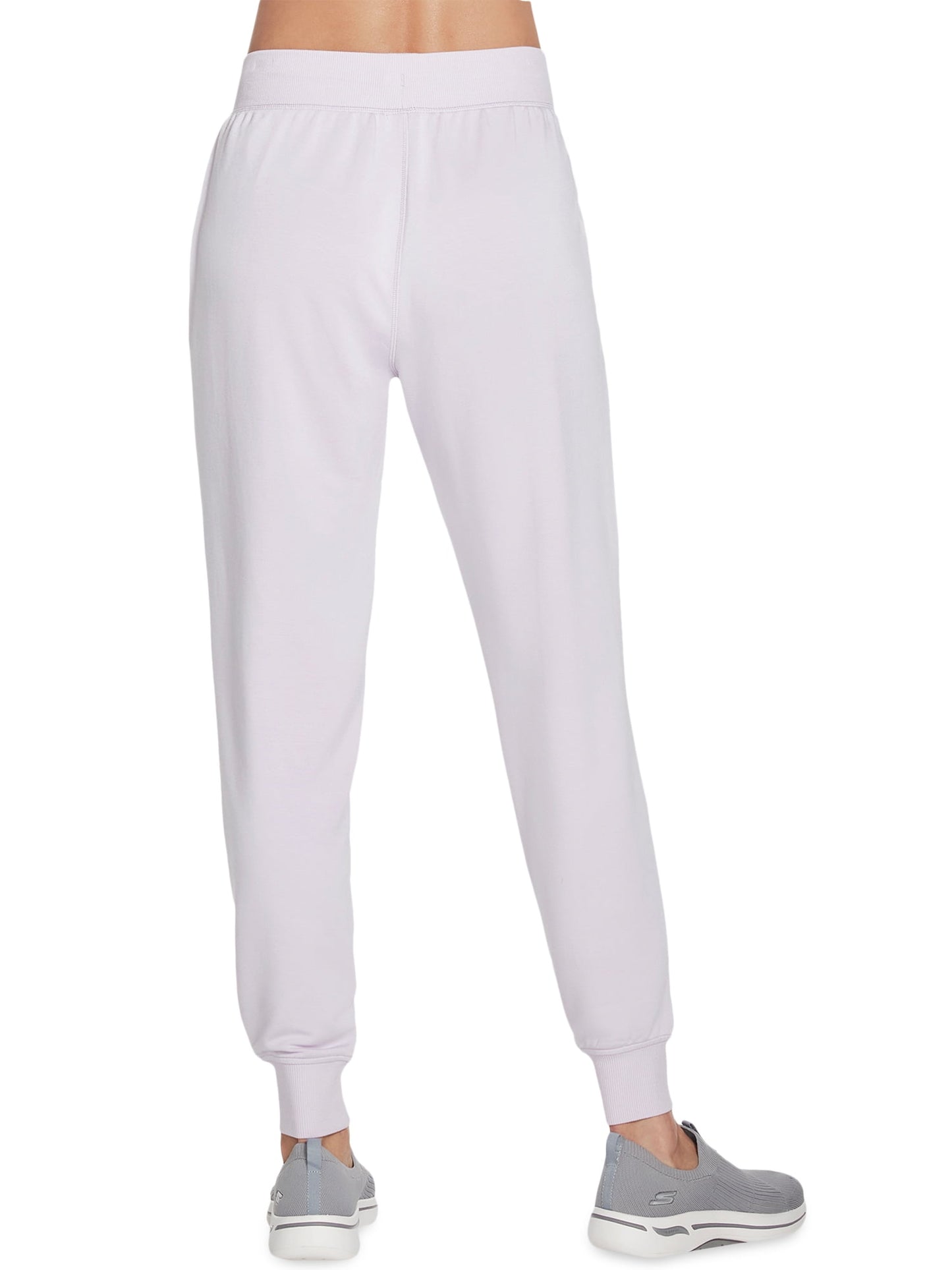 Calça jogger com cordão Skechers Restful para mulheres, roxa, tamanho grande