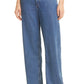 Calça jeans feminina Rag &amp; Bone Featherweight Logan Wide Leg Azul Tamanho 26