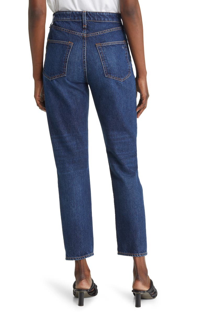 Calça jeans feminina Rag &amp; Bone Nina cintura alta azul tamanho 26