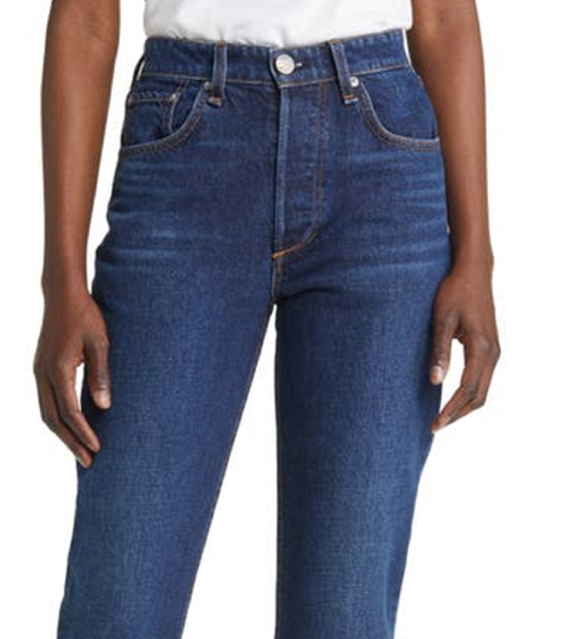 Calça jeans feminina Rag &amp; Bone Nina cintura alta azul tamanho 26