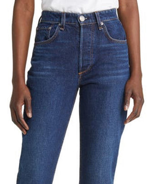 Calça jeans feminina Rag &amp; Bone Nina cintura alta azul tamanho 26