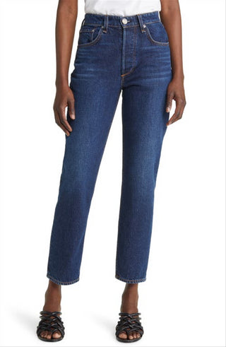Calça jeans feminina Rag &amp; Bone Nina cintura alta azul tamanho 26