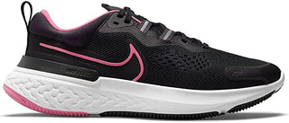 Tênis de corrida Nike React Miler 2 feminino, preto/rosa, tamanho 7,5 B(M) EUA